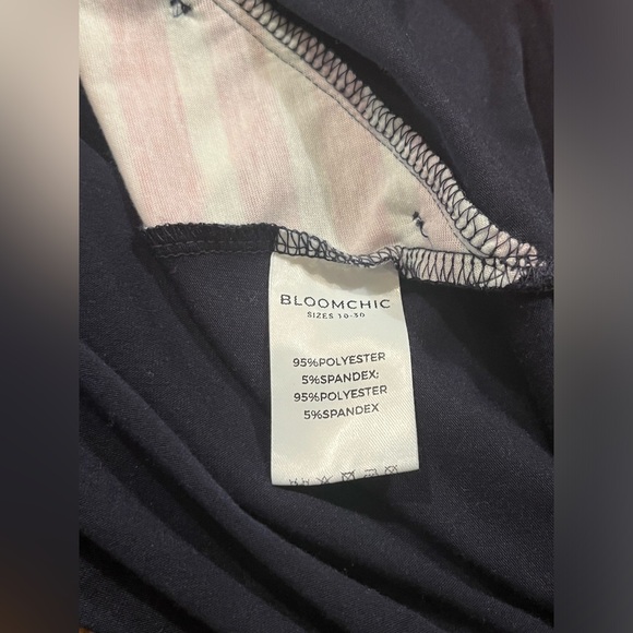 NWT Bloomchic Stripes Contrast Wrap Asymmetrical Top - Picture 9 of 9